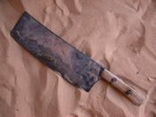 Mason's tool for squaring off limestone blocks